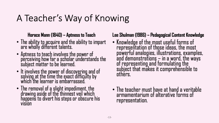 NEERO - Teachers Way of Knowing 1